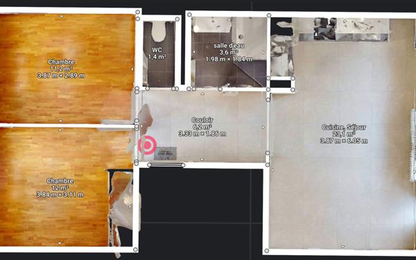 Appartement à louer    3 pièces •  Hagondange