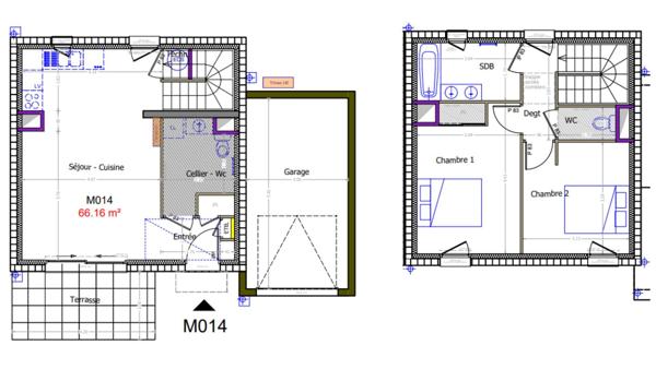 Maison (neuf) à vendre 3 pièces 66 m² Allinges
