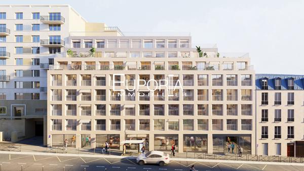 Paris 17ème – T4 duplex de 109 m² en dernier étage – Terrasses avec vue sur les toits de Paris