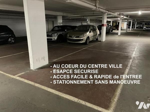PLACE DE PARKING LIBRE dans copropriété HYPER CENTRE du MANS - PLACE DES COMTES DU MAINE