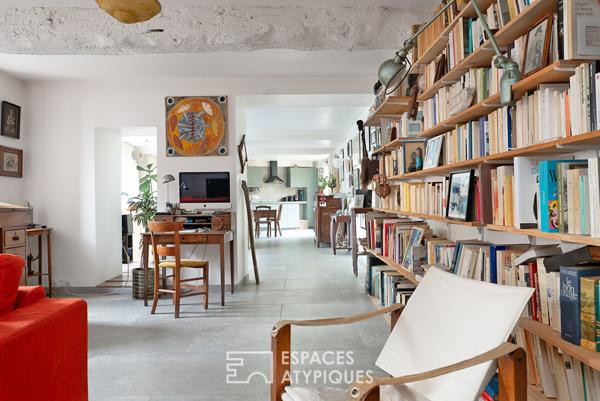 Maison de ville à l’esprit loft avec jardin et atelier indépendant