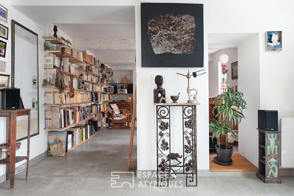 Maison de ville à l’esprit loft avec jardin et atelier indépendant