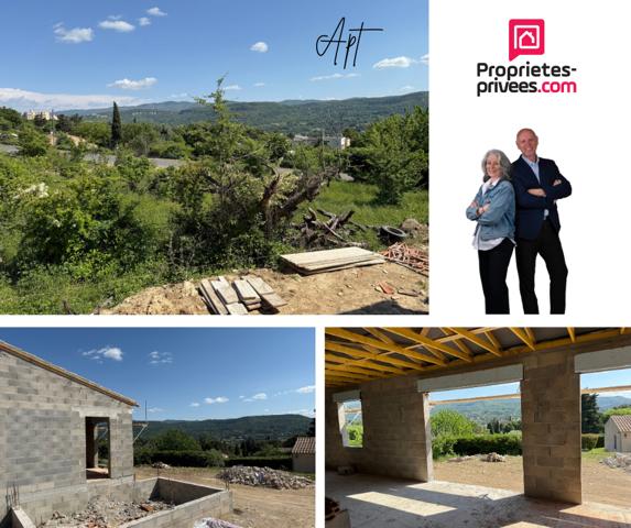 PRIX AJUSTÉ - Maison APT de 95m2 hab sur un terrain de 650m2 avec vue dégagée