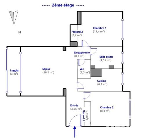 Appartement à vendre 3 pièces 54,1 m² Ivry-sur-Seine