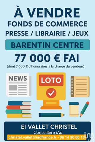 Boutique/Local commercial à vendre 44 m² Barentin