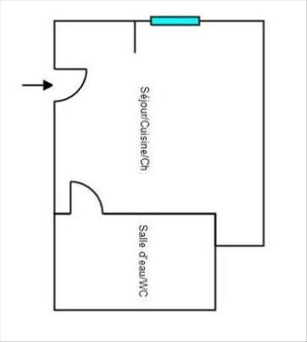 Appartement à louer |  CAPDENAC GARE |  1 pièce | 20 m²
