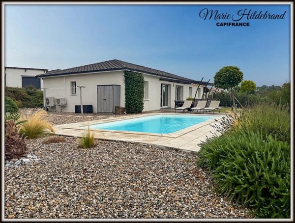 Maison 4 chambres- 130m² avec jardin, piscine et garage