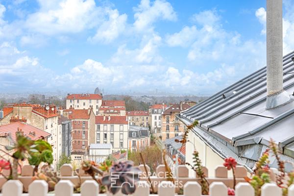 Dernier étage traversant avec vue sur le Bois de Vincennes