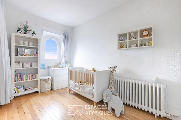 Dernier étage traversant avec vue sur le Bois de Vincennes