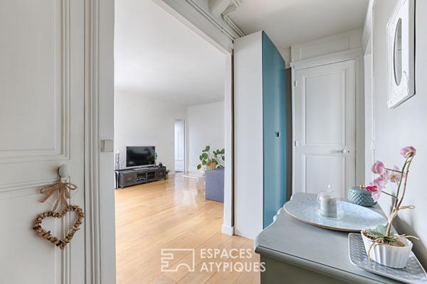 Dernier étage traversant avec vue sur le Bois de Vincennes