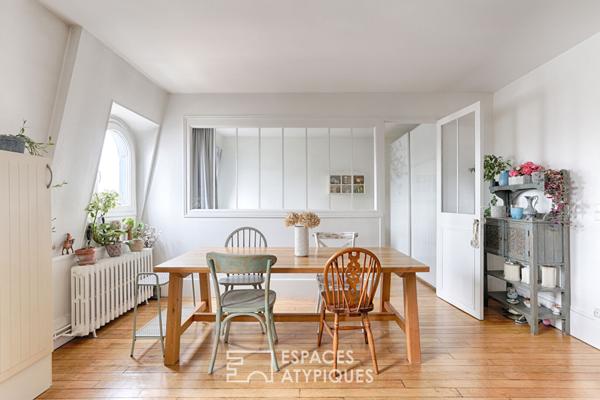 Dernier étage traversant avec vue sur le Bois de Vincennes