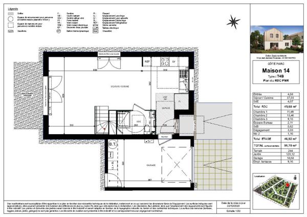 SAUTRON - COTE PARC - MAISON T4 - M14