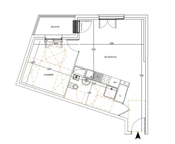 Appartement Corbeil-Essonnes 44.43 m²