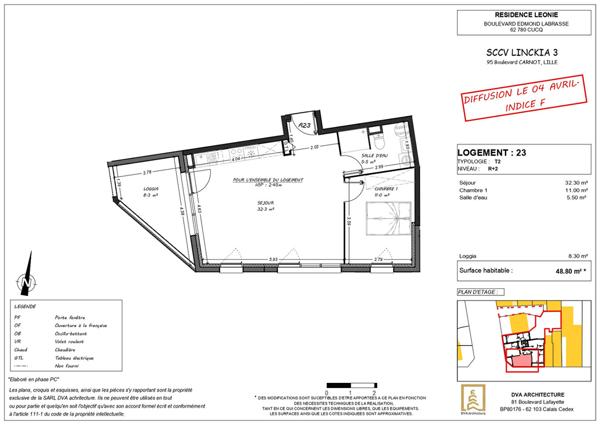Appartement Stella 2 pièces 48.80 m²