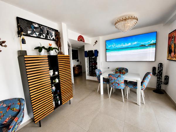 Canet Plage – 7ème et Dernier étage d'exception, dans résidence de standing, T2 avec cabine de couchage vue mer, terrasse de 21 m², piscine chauffée et garage