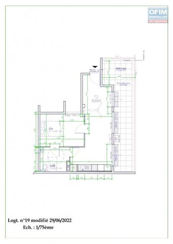 A VENDRE APPARTEMENT F2 DE 72.46 M2 AU CENTRE VILLE DE SAINT DENIS