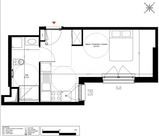 RUE TONI MORRISON - RESIDENCE BROOKLYN - SAINT-OUEN-SUR-SEINE

Studio de 28,8 m2 carrez très lumineux, avec une vue dégagée et arborée (exposition Ouest - Sud-Ouest) et au calme sur cour intérieure.
Au 3ème étage sur 7 avec ascenseur / copropriété récente : construction 2019, sécurisée (badge, vigik , visiophone et caméras).
Petite entrée avec rangements toute hauteur ; pièce de vie avec cuisine ouverte aménagée et équipée de 23 m2.
Salle d'eau avec sèche-serviettes et toilettes de 5 m2 environ.
Volets électriques
DPE A
Pas de travaux à prévoir
Faibles charges de copropriété : 234 euros par trimestre

Quartier proche de toutes commodités : écoles, commerces et transports
A 5 minutes à pied du métro ligne 14 station "Saint-Ouen" + RER C
A 10 minutes à pied des métros ligne 13 et 14 station "Mairie de Saint-Ouen"
Bus 166
Aucune procédure en AG
Accès PMR
2 grands locaux à vélos sécurisés

DPE A
Pas de travaux à prévoir
Faibles charges de copropriété
Possibilité de louer une place de parking en sous-sol au besoin : 70 euros/mois

Pour davantage de photos/informations ou pour programmer une visite, n'hésitez pas à me contacter 7j/7