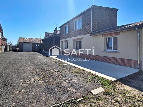 Maison individuelle avec jardin et dépendances proche de toutes commodités, à 2 min de l'axe Saint-Quentin /Laon