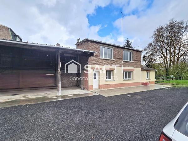 Maison individuelle avec jardin et dépendances proche de toutes commodités, à 2 min de l'axe Saint-Quentin /Laon