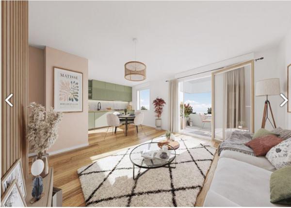 Appartement T2 récent avec balcon et parking - SAUTRON