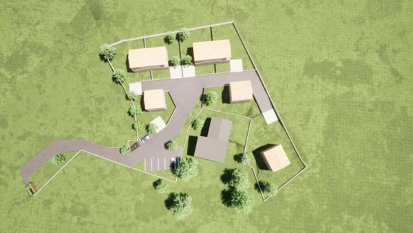 Terrain avec vue splendide, possibilité de construire 500 m² de surface de plancher