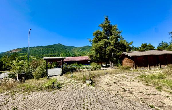 MURS COMMERCIAUX   CHALET EN BOIS AVEC LOGEMENT   ZONE D’ACTIVITÉ