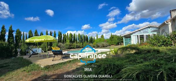 Maison à vendre 5 pièces SAINT AMANS DU PECH (82) avec piscine et parc arboré de 3500m².