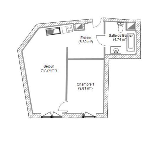 Appartement à vendre 2 pièces 38 m² Créteil