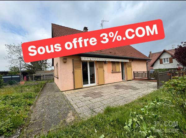 3%COM Maison plain pied avec jardin  Bossendorf (67270)