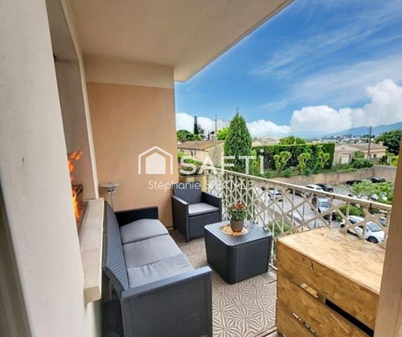 Le Cannet – Lumineux 3 pièces avec terrasse, vue dégagée et parking privé