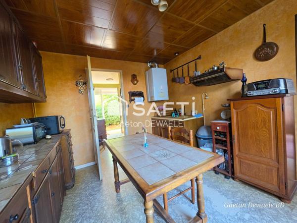 Maison 3 chambres, jardin et garage
