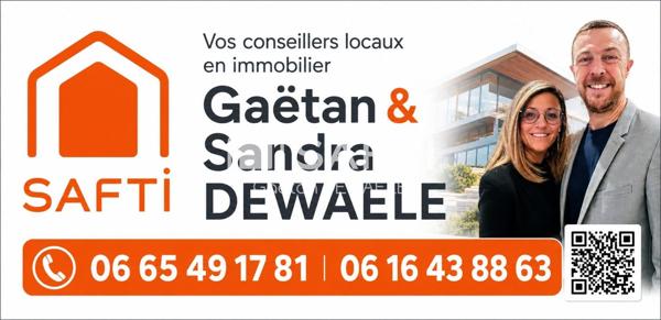 Maison 3 chambres, jardin et garage