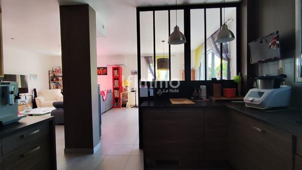 Villa 3 chambres 117 m² habitables, piscine et garage