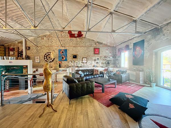 Mas Atypique au charme d antan et sa partie Loft Industiel sur Argeles-Sur-Mer