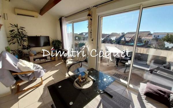 Duplex 3 chambres terrasse proche étang de Thau