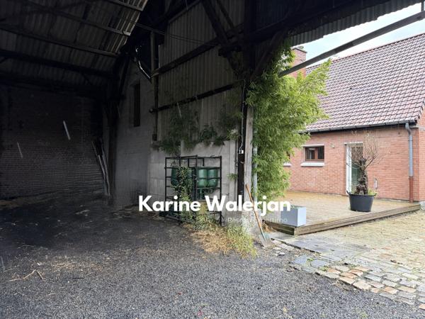 Carvin (62220) MAISON FAMILIALE 111 M2 AVEC DEPENDANCE AMENAGEABLE + HANGAR + ACCES CAMPING CAR