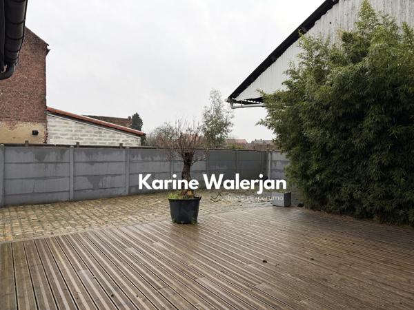 Carvin (62220) MAISON FAMILIALE 111 M2 AVEC DEPENDANCE AMENAGEABLE + HANGAR + ACCES CAMPING CAR