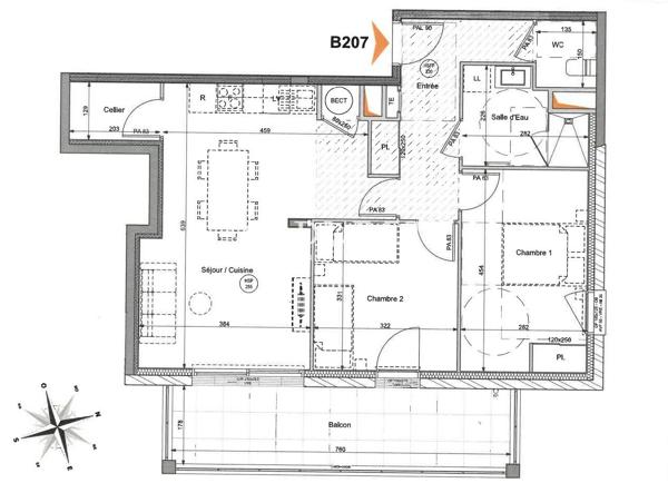 A LOUER : APPARTEMENT T3 - MONTAIGU