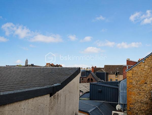Votre conseillère Shana Wurmser vous propose ce charmant appartement en Duplex de 58 m² (48 M² loi Carrez), idéalement situé en plein cœur du centre-ville de Charleville-Mézières.

Vous souhaitez profiter des avantages de la vie en hyper centre, tout en étant préservé des nuisances sonores et du passage ? Cet appartement saura vous séduire. Situé au 2ᵉ et dernier étage, en arrière-cour, il offre un environnement calme et agréable, avec une vue dégagée sur les toits et une cour végétalisée.

Il se compose :
d’une entrée, d’une salle de bain avec WC, d’une cuisine meublée, d’un salon chaleureux, ainsi que de plusieurs espaces de rangement.

À l’étage, vous découvrirez une belle chambre, disposant de sa propre salle d’eau.

Un grenier sur le palier ainsi qu’une cave complètent ce bien.

Chauffage individuel électrique.

Accès sécurisé avec Interphone et  badge magnétique.

Le bien est soumis au statut de la copropriété. 

La copropriété comporte 10 lots, la quote-part budget prévisionnel (dépenses courantes) est de 
991,00 euros/an. Pas de procédure en cours. 

Impôts fonciers de  780 €.

Idéal investisseur, projet location courte durée, premier achat.