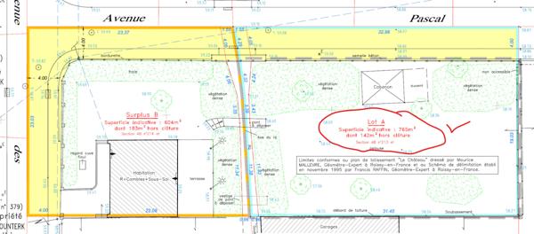 Terrain Le Thillay 623 m2