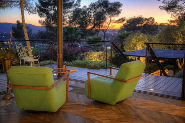 Villa contemporaine vue sur mougins  cadre bucolique  préservé