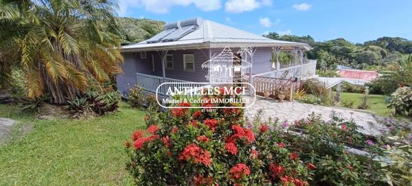 Villa créole rare calme avec rendement immédiat