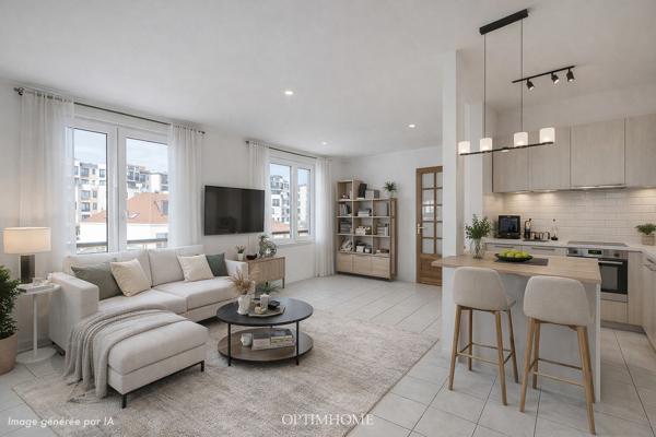 Appartement duplex 4 pièces – 74 m² – Dernier étage –