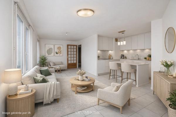 Appartement duplex 4 pièces – 74 m² – Dernier étage –