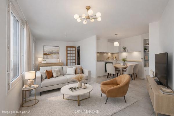 Appartement duplex 4 pièces – 74 m² – Dernier étage –