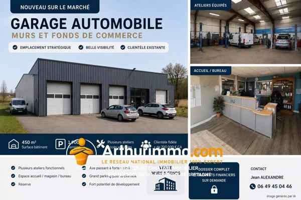 Vente                                                      Fonds de commerce
                        
                                         500 m2                     à Vitré