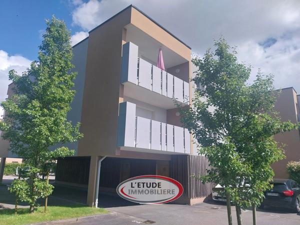 St Herblain Bourg : T2 de 40 m² de 2013, balcon et parking privatif !