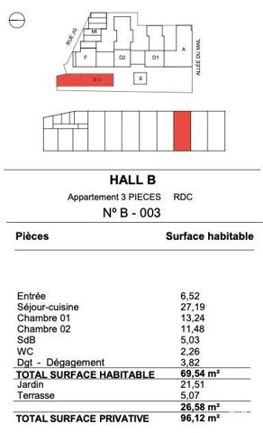 Appartement à vendre 3 pièces 69 m² La Rochelle