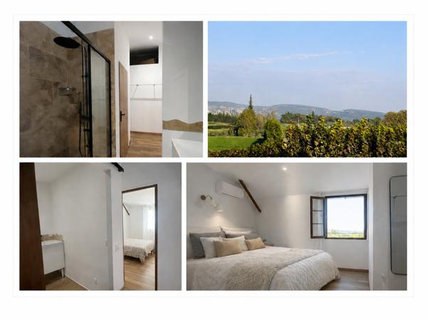 L'Isle-sur-la-Sorgue — Maison contemporaine où l'on pose ses valises, 2 cours (terrasses) privatives, parking A moins de 3 kms du centre historique de l'Isle sur la Sorgue , cette maison de 112 m² conjugue ce que beaucoup recherchent aujourd’hui : du charme, de la lumière, des extérieurs, du stationnement .