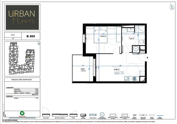 NARBONNE. APPARTEMENT NEUF 2 pièces - 41m² avec terrasse/loggia et PARKING